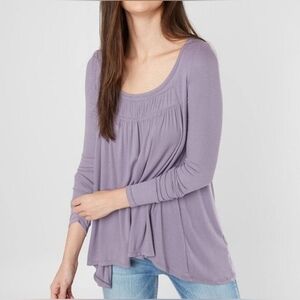 Free People Lavender Long Sleeve Women's Top Size S